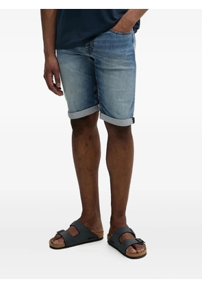 Karl Lagerfeld cuffed denim shorts - Blue