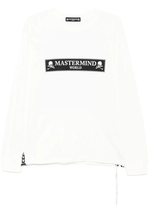 Mastermind World logo-print T-shirt - White