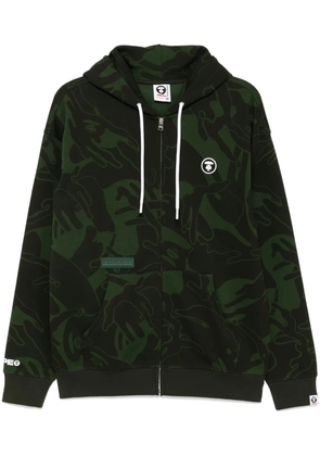 AAPE BY *A BATHING APE® Moonface hooded jacket - Green