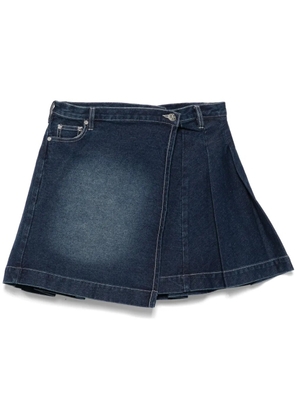 House of Sunny pleated mini skirt - Blue