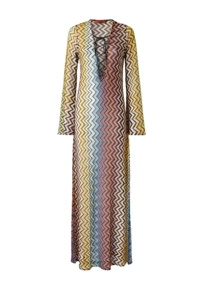 Missoni zigzag-pattern dress - Yellow