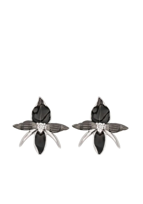 Shaun Leane black-orchid diamond earrings - Silver