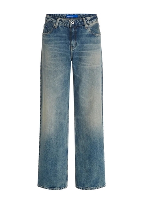 Karl Lagerfeld Jeans logo-patch mid-rise jeans - Blue