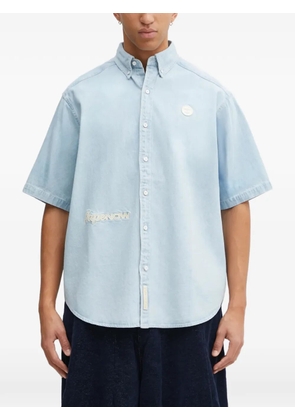 AAPE BY *A BATHING APE® Now buttoned patch shirt - Blue