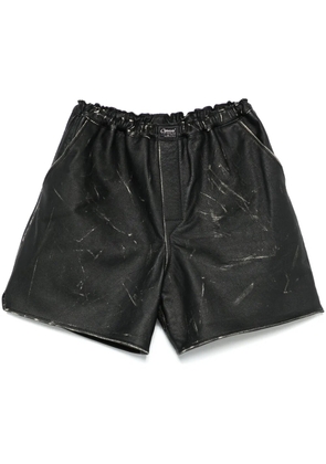 Coperni leather boxer shorts - Black