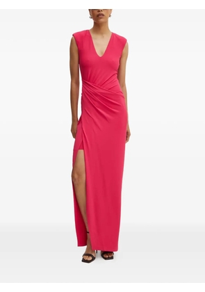 Patrizia Pepe V-neck split maxi dress - Pink
