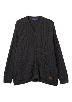 aftermaths cable-knit cardigan - Grey