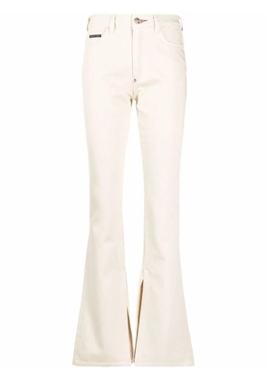 Philipp Plein high-waisted flared jeans - Neutrals