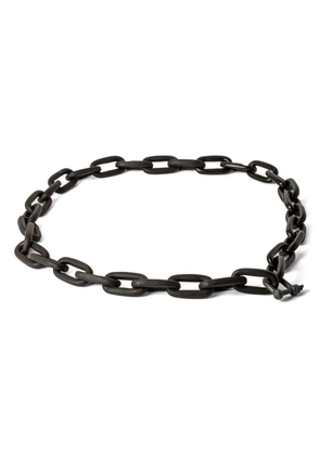 Parts of Four Charm chain-link necklace - Grey