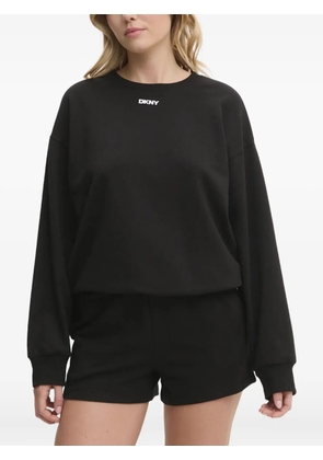 DKNY logo-detail pyjama top - Black