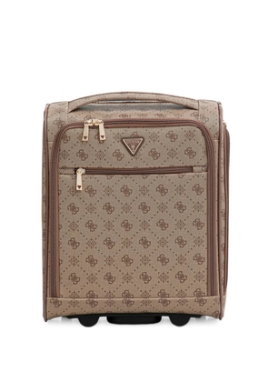 GUESS USA monogram zip luggage - Neutrals