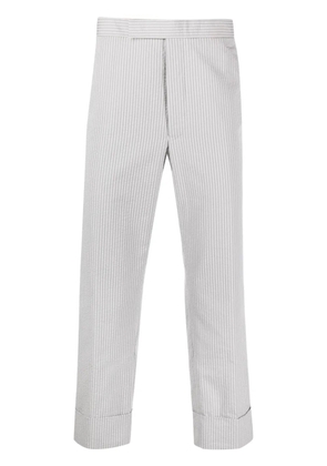 Thom Browne stripe-pattern tailored trousers - Grey
