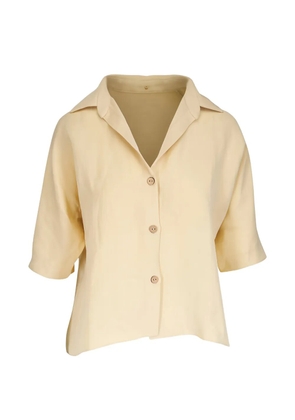 Peter Cohen V-neck short-sleeve shirt - Yellow