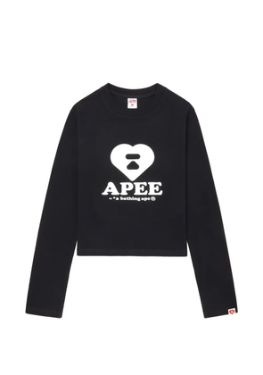 APEE™ by *A BATHING APE® heart logo-print top - Black