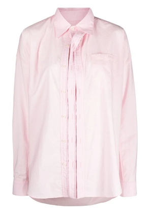 Y/Project asymmetric cotton-blend shirt - Pink