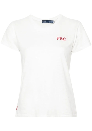 Polo Ralph Lauren logo-embroidered cotton T-shirt - White