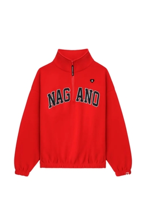 APEE™ by *A BATHING APE® zip-up appliqué sweatshirt - Red