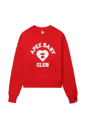 APEE™ by *A BATHING APE® logo print sweater - Red