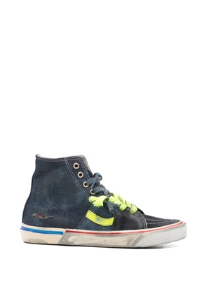PAUL EASTERLIN Caly Star colourblock high-top sneakers - Blue