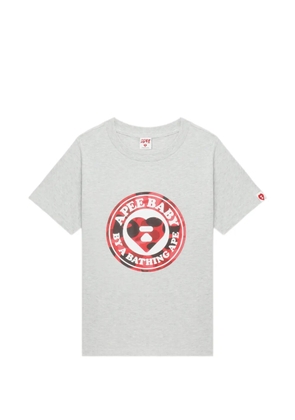 APEE™ by *A BATHING APE® Camo Heart Logo T-shirt - Grey