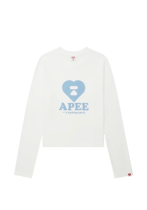 APEE™ by *A BATHING APE® Heart graphic T-shirt - White