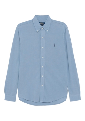 Polo Ralph Lauren embroidered-logo cotton shirt - Blue