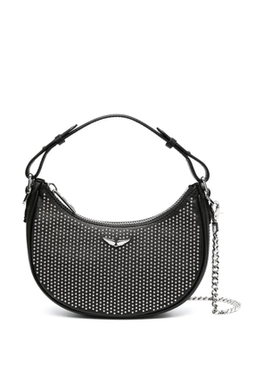 Zadig&Voltaire Moonrock Plumetis leather shoulder bag - Black