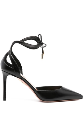 Aquazzura 105mm Tessa leather pumps - Black