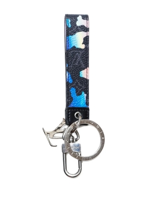 Louis Vuitton Pre-Owned 2023 Dragonne Damier spray leather key holder - Black