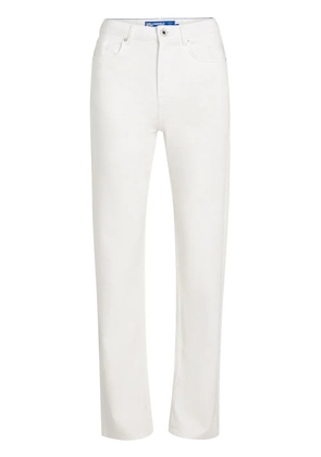 Karl Lagerfeld Jeans high-rise straight-leg jeans - White