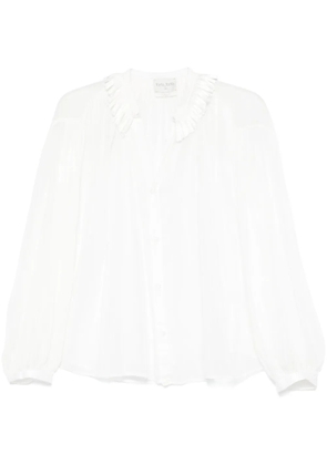 Forte Forte fringed-detail shirt - White