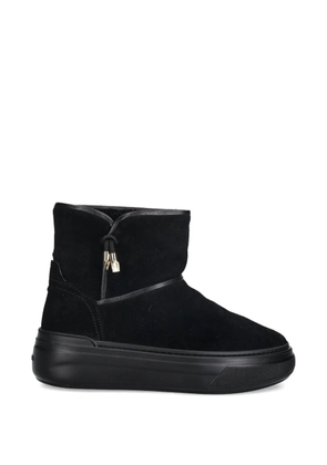 Furla suede heeled boots - Black