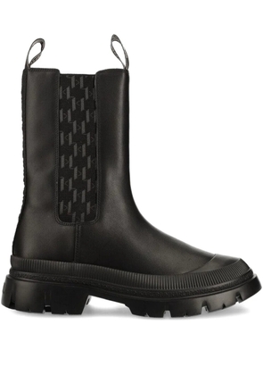 Karl Lagerfeld leather boots - Black