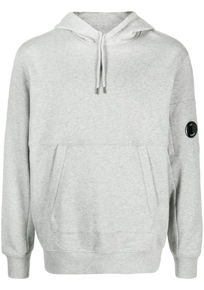 C.P. Company Lens-detail cotton hoodie - Grey