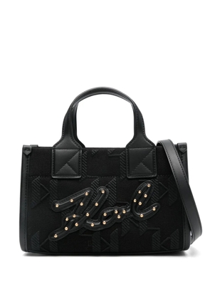 Karl Lagerfeld monogram tote bag - Black