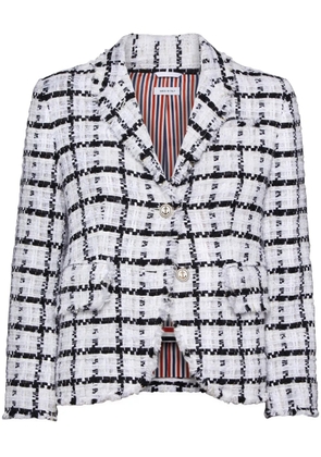 Thom Browne checked blazer - White
