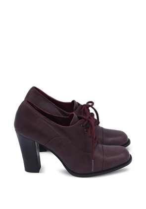 Marc Jacobs Vintage lace-up block-heel boots - Red