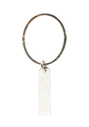 WERKSTATT:MÜNCHEN Name Plate silver keyring