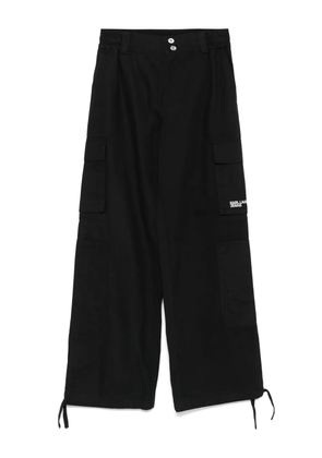 Karl Lagerfeld cargo-pocket straigh-leg trousers - Black