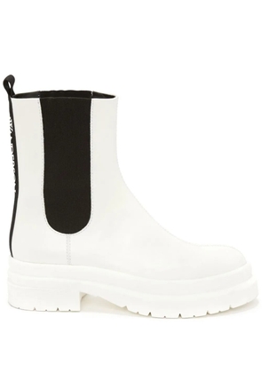 JW Anderson logo-print Chelsea boots - White