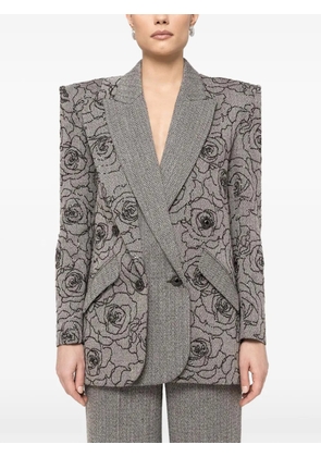 NISSA sequin-embellished double-breasted blazer - Grey