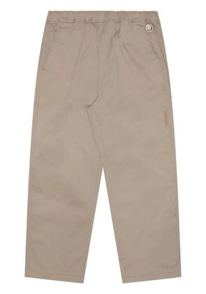 AAPE BY *A BATHING APE® straight-leg cotton trousers - Neutrals