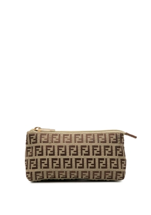 Fendi Pre-Owned 2000-2010 Zucchino Canvas pouch - Brown