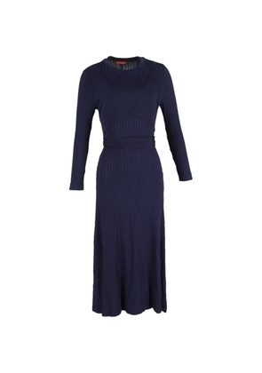 Altuzarra Masika ribbed tie midi dress - Blue
