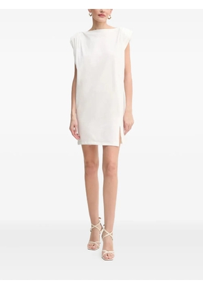 PINKO padded-shoulder dress - White