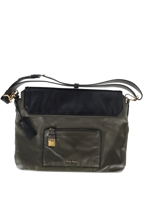 Miu Miu Pre-Owned flap leather shoulder bag - Grey