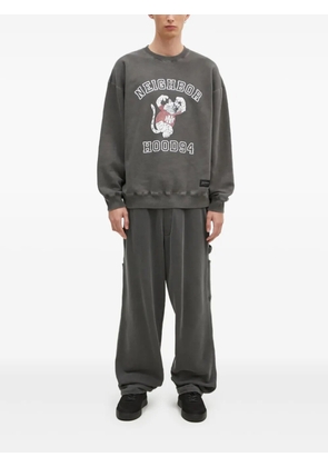 Neighborhood graphic-print crew-neck sweatshirt - Grey