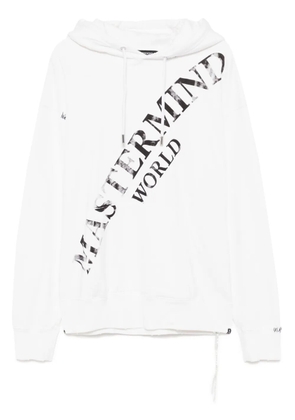 Mastermind World logo-printed hoodie - White