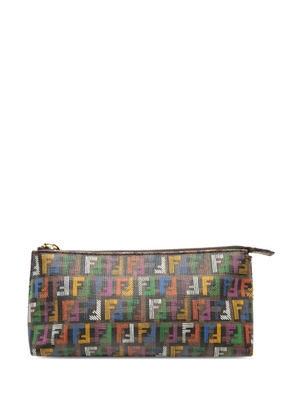 Fendi Pre-Owned 2000-2010 Multicolor Zucchino Coated Canvas pouch - Brown
