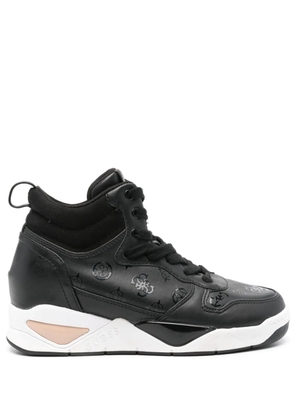 GUESS USA logo-print sneakers - Black